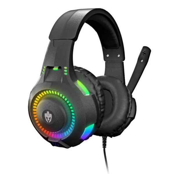 Fone de Ouvido Headset Gamer Evolut Rival, RGB, LED, Para PC, Notebook, Smartphone e Consoles